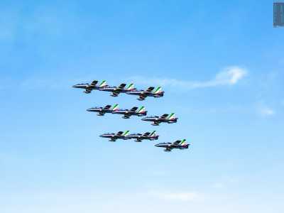 4) l�attesissima esibizione della Pattuglia acrobatica nazionale delle �Frecce Tricolori� foto 12